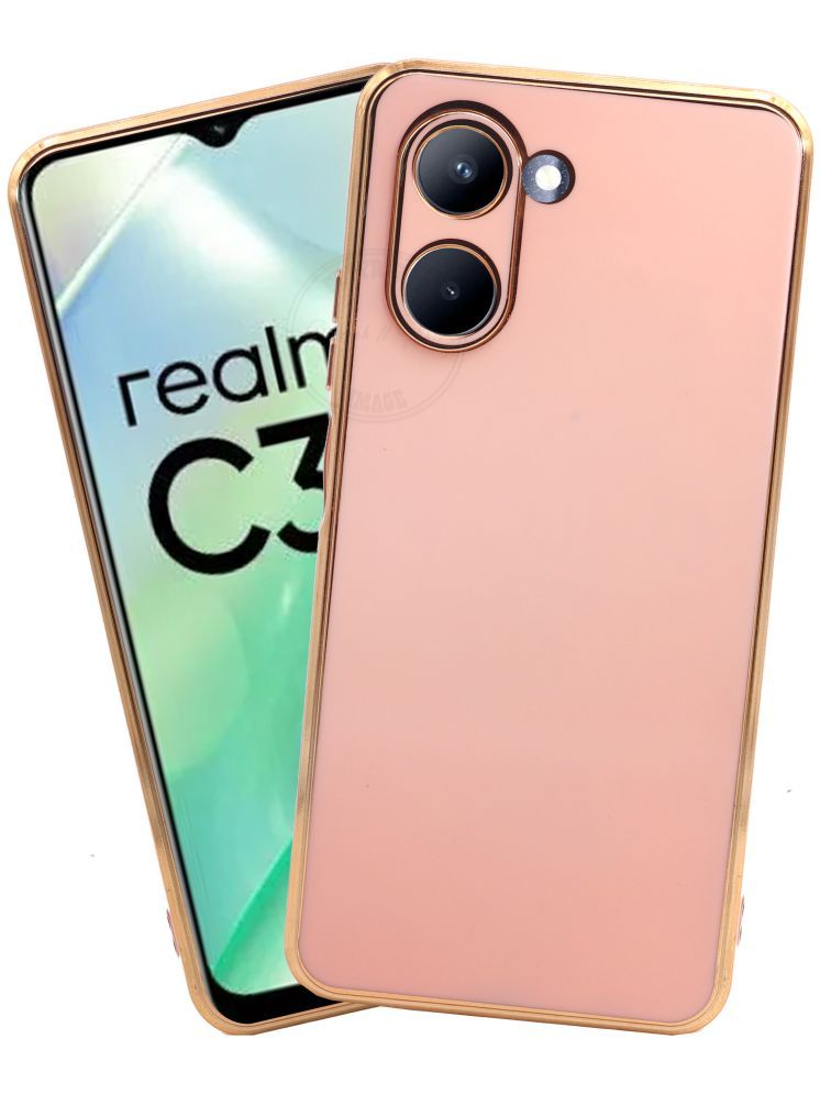     			VAKIBO Plain Cases Compatible For TPU Glossy Cases Realme C33 ( )