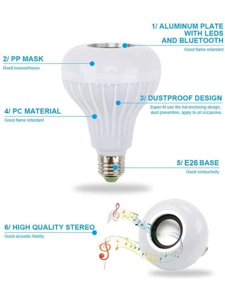     			ZESTRUM 12W Cool Day Light Smart Bulb ( Single Pack )