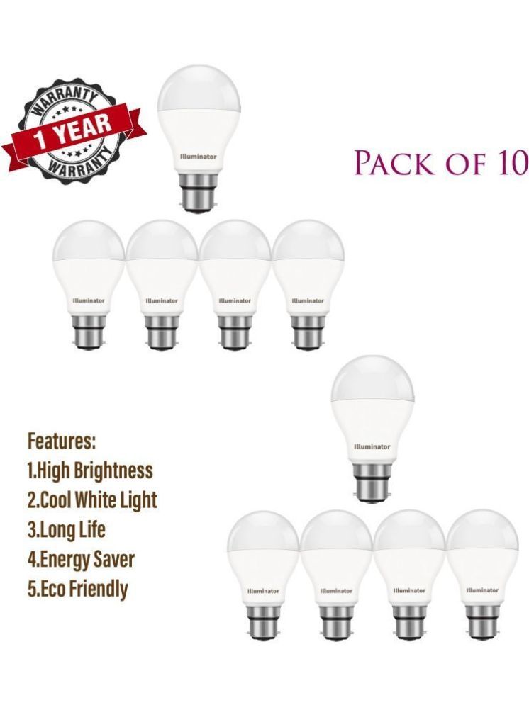     			ZESTRUM 9W Cool Day Light LED Bulb ( pack of 10 )