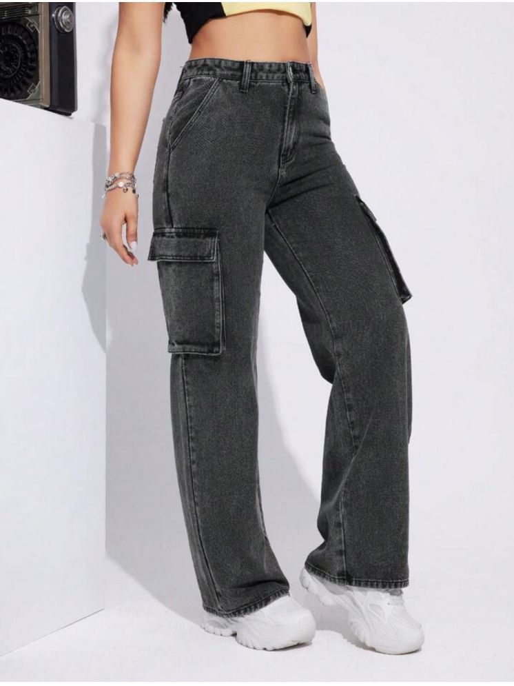     			9x denims - Grey Denim Regular Fit Women's Jeans ( Pack of 1 )