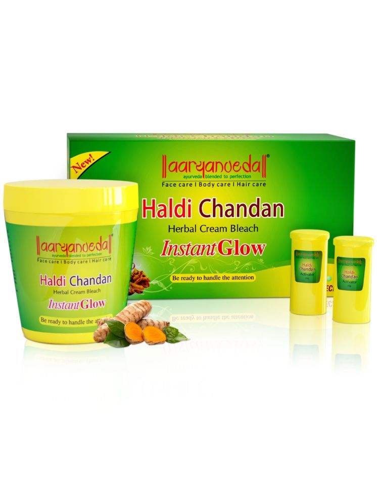     			Aaryanveda Instant Haldi Chandan Bleach Cream 3 Times Use Facial Kit For All Skin Type Haldi Chandan 250 ( Pack of 1 )