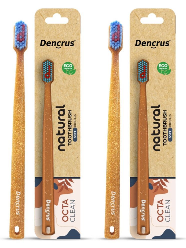     			Dencrus Octa Clean Ultra-Soft Bristles Toothbrush Octagonal Handle Pack of 2