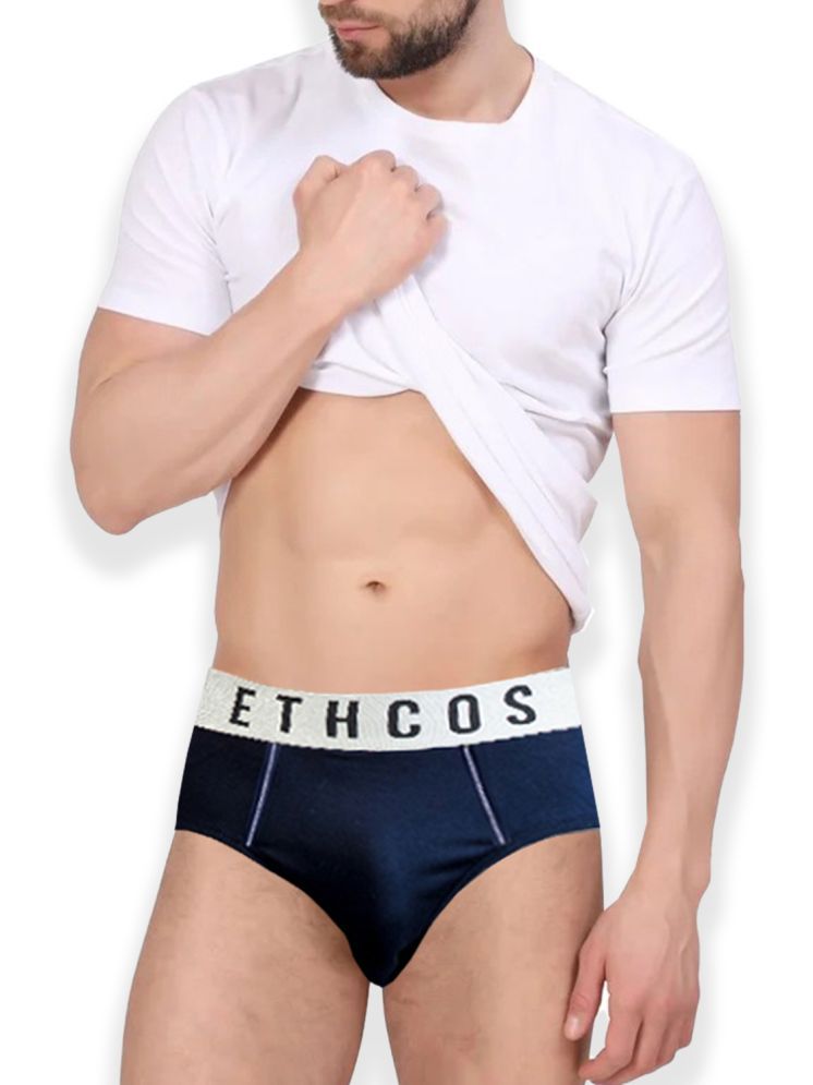     			ETHCOS Pack of 1 Modal Briefs For Men's ( Navy Blue )