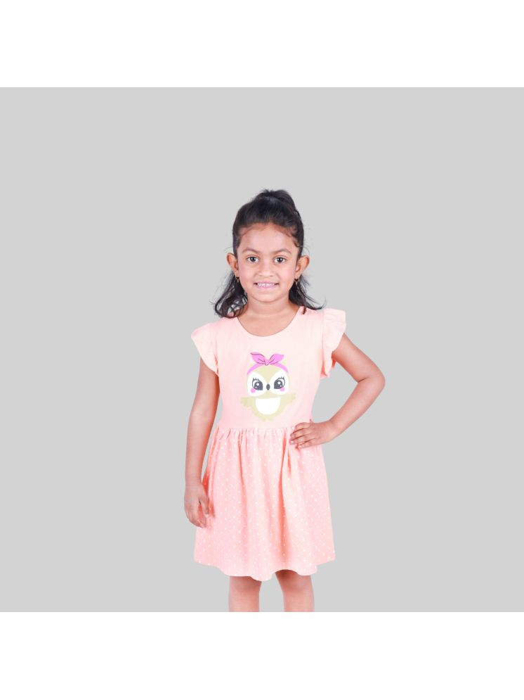     			Kidzee Kingdom Cotton Frock For Girls ( Pack of 1 , Beige )