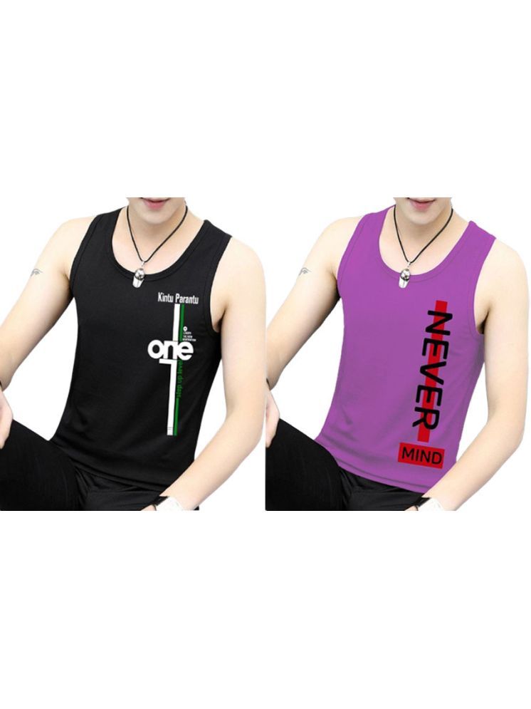     			Lecowar Pack of 2 Polyester Gym Vest For Men ( Multicolor1 )