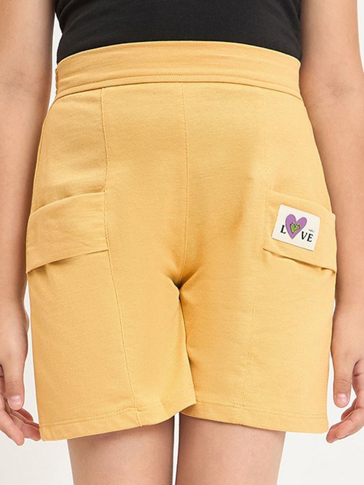     			PAMPOLINA Pack of 1 Girls Cotton Blend Shorts ( Mustard )