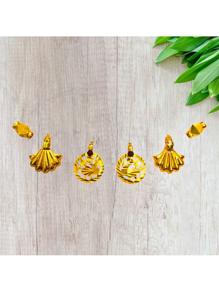     			TGS GOLD COVERING Gold Pendant set ( Pack of 1 )