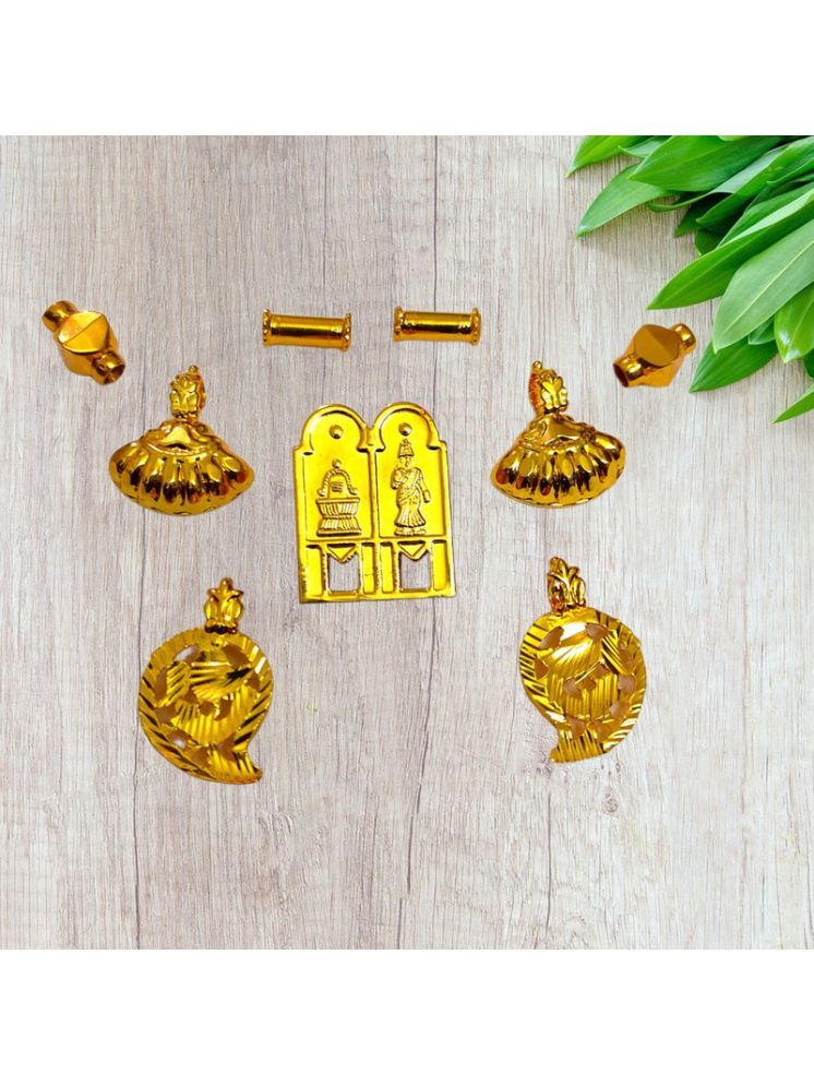     			TGS GOLD COVERING Gold Pendant set ( Pack of 1 )