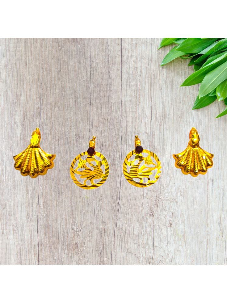     			TGS GOLD COVERING Gold Pendant set ( Pack of 1 )