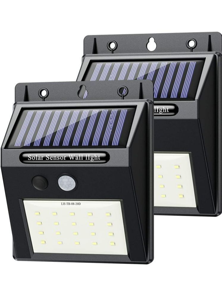     			ZESTRUM 0.5W Solar Outdoor Wall Light ( Pack of 2 )