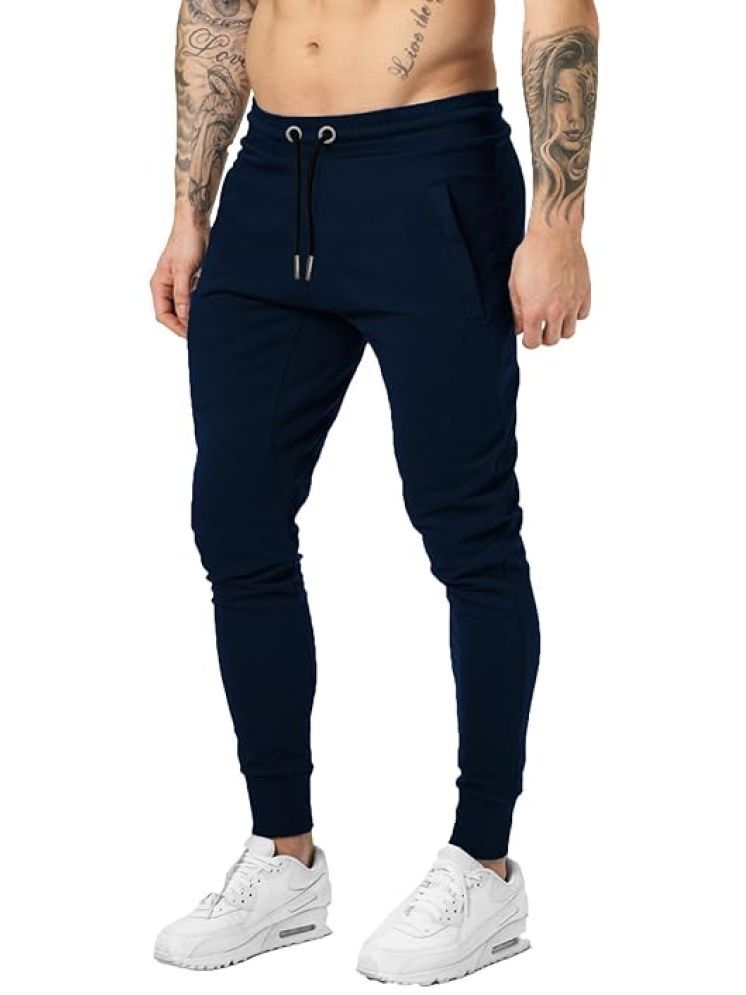     			JUGULAR Navy Cotton Men's Joggers ( Pack of 1 )