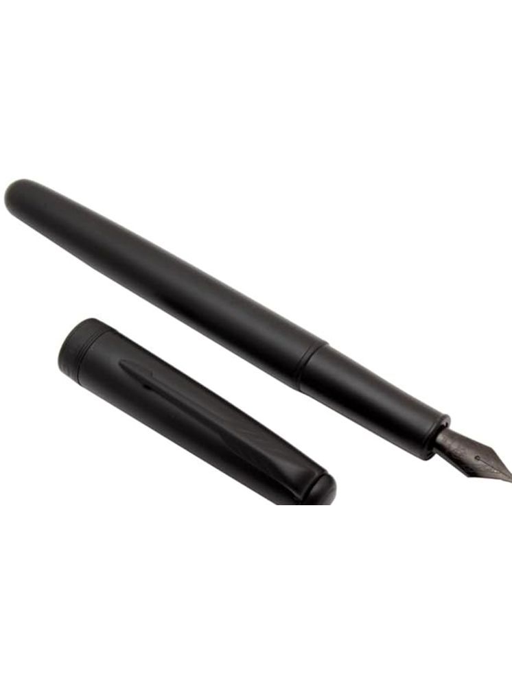     			Jinhao 75 Fountain Pen Full Matte Black Metal Body With Coated Medium Nib