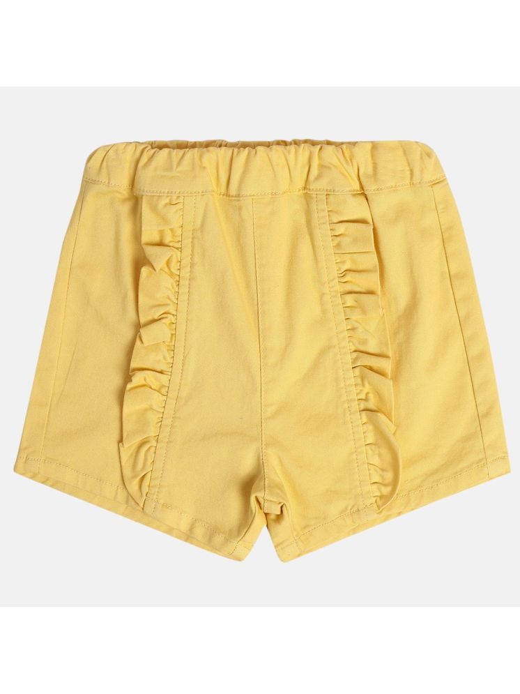     			MINI KLUB Pack of 1 Baby Girls Cotton Shorts ( Yellow )