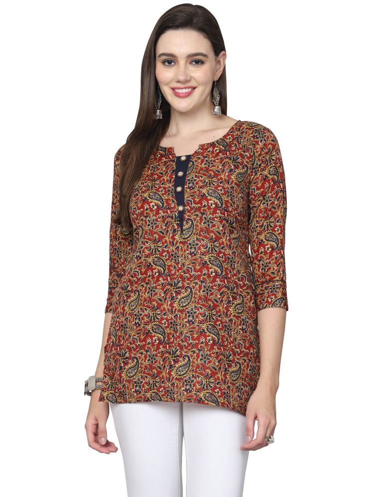     			Rajnandini Maroon Cotton Blend Women's Tunic ( Pack of 1 )