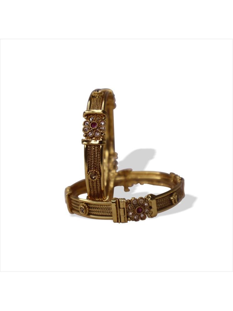     			Swastik enterprises Gold Kada Set ( Pack of 1 )