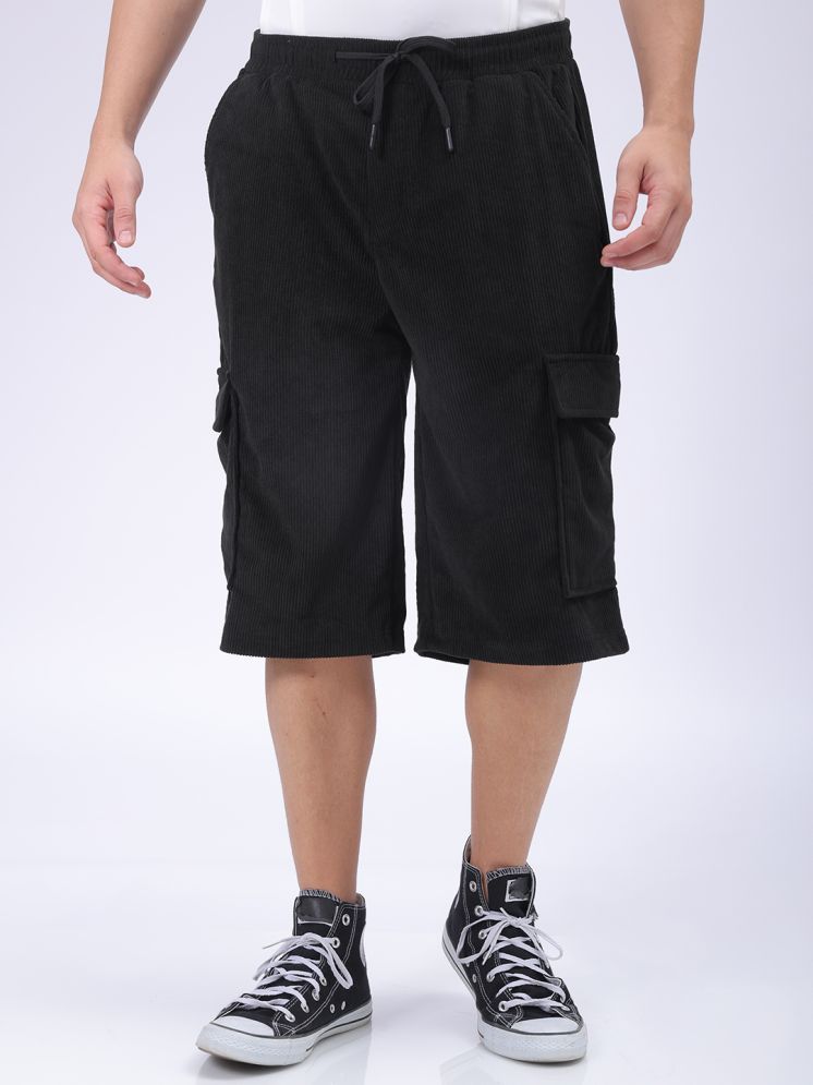     			The Indian Garage Co. Black Polyester Men's Cargos ( Pack of 1 )