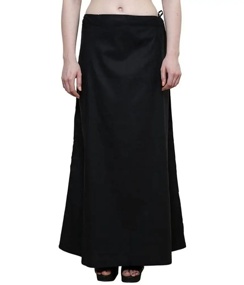     			D1 DIFFERENT ONE Black Cotton Petticoat - Single