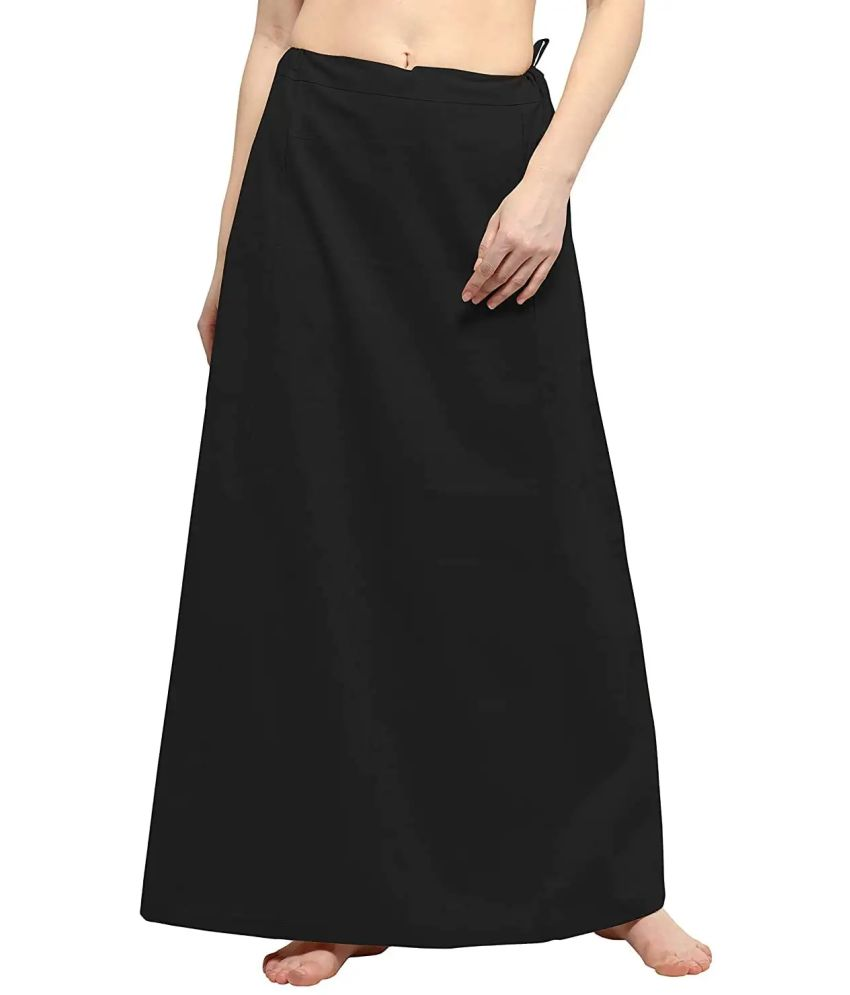     			D1 DIFFERENT ONE Black Cotton Petticoat - Single