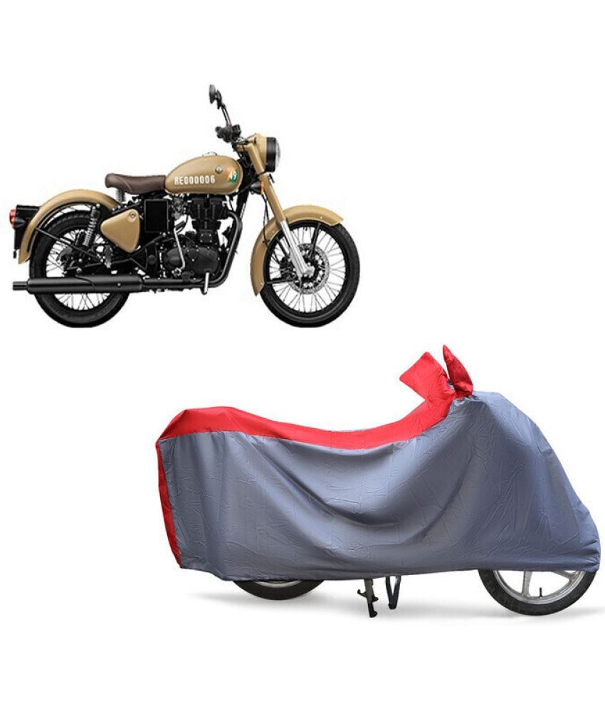     			EGAL Bike Body Cover for Royal Enfield 113_ Classic 350 Signalsv ( Pack of 1 ) , Red