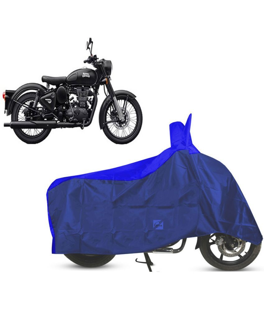     			EGAL Bike Body Cover for Royal Enfield Classic Stealth Black BS6 ( Pack of 1 ) , Blue