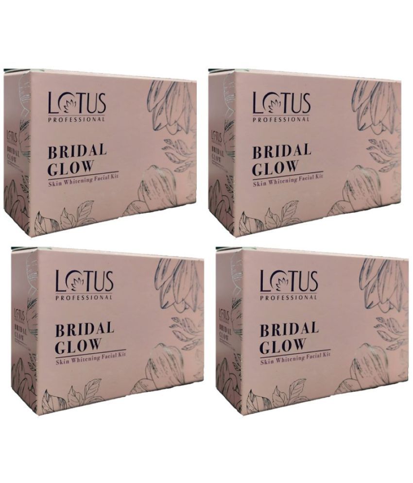     			Lotus Professional Bridal glow Skin Whitening Facial Kit 55g (Pack of 4)