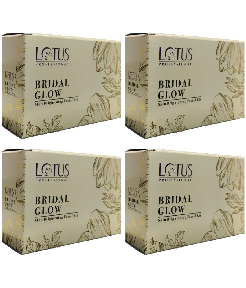     			Lotus Professional Bridal glow Skin Brightening Facial Kit 55g (Pack of 4)