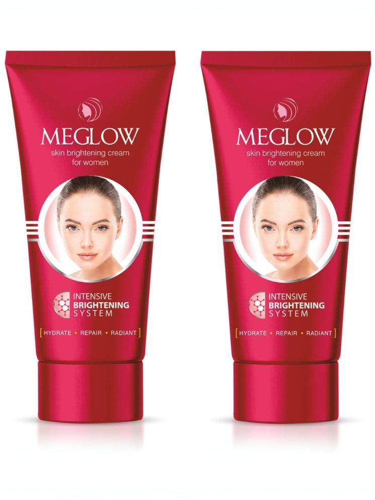     			Meglow Skin Brightening Cream for Women it Hydrates and Evens Skin Tone 50g ( Pack of 2 )