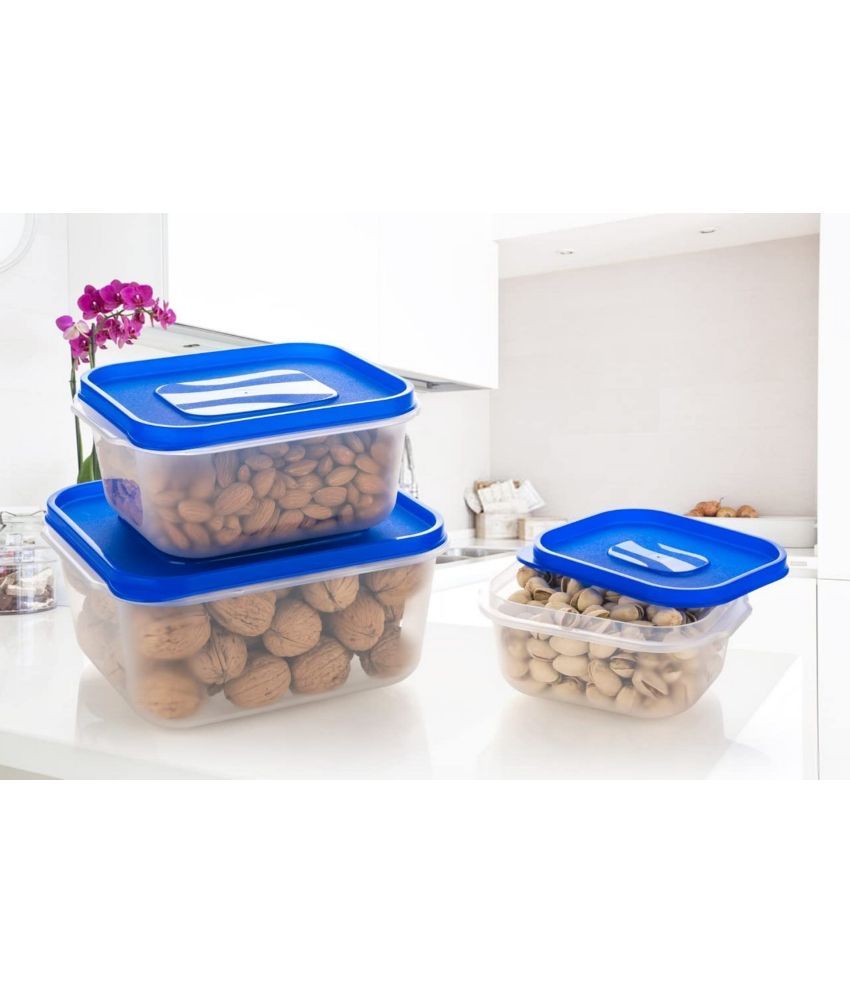     			Sushil Storage Container Plastic Assorted Utility Container ( Set of 3 )