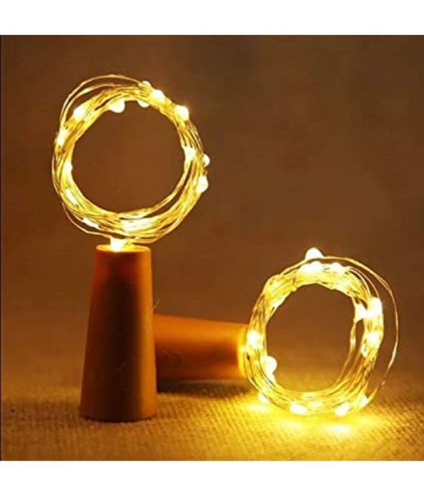     			ZESTRUM Gold 2Mtr String Light ( Pack of 10 )