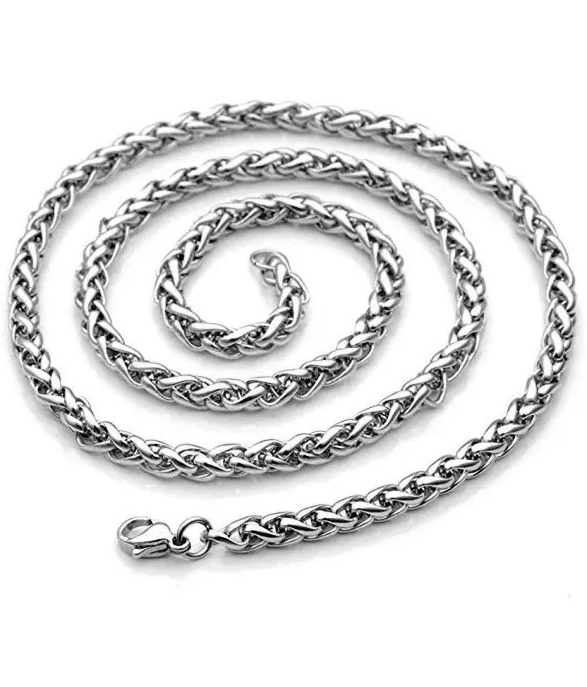     			db enbloc Rhodium Plated Chain ( Set of 1 )