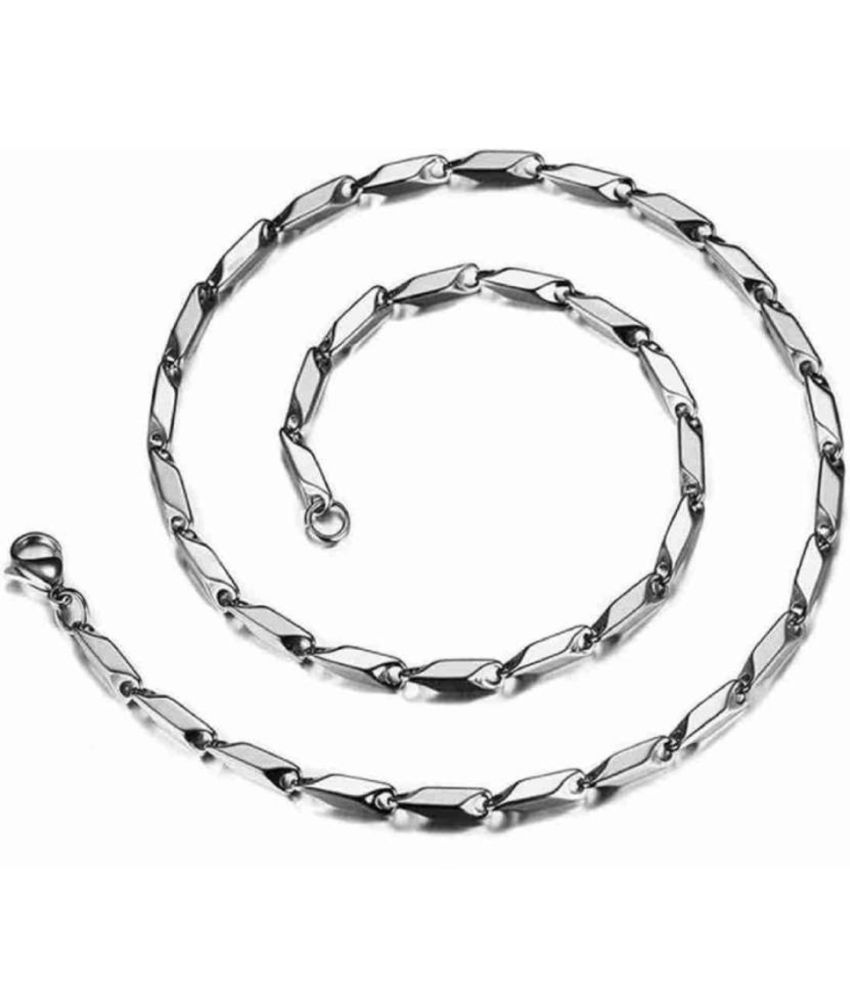     			db enbloc Rhodium Plated Chain ( Set of 1 )