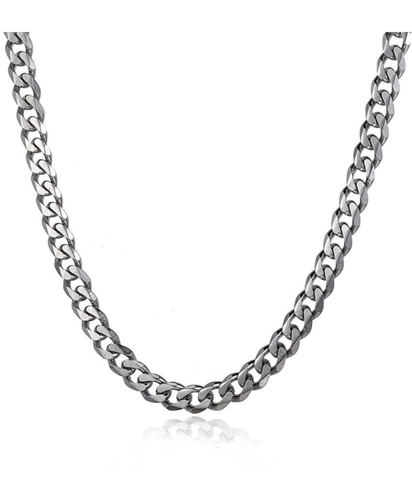     			db enbloc Rhodium Plated Chain ( Set of 1 )