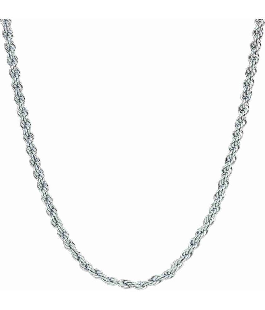     			db enbloc Rhodium Plated Chain ( Set of 1 )