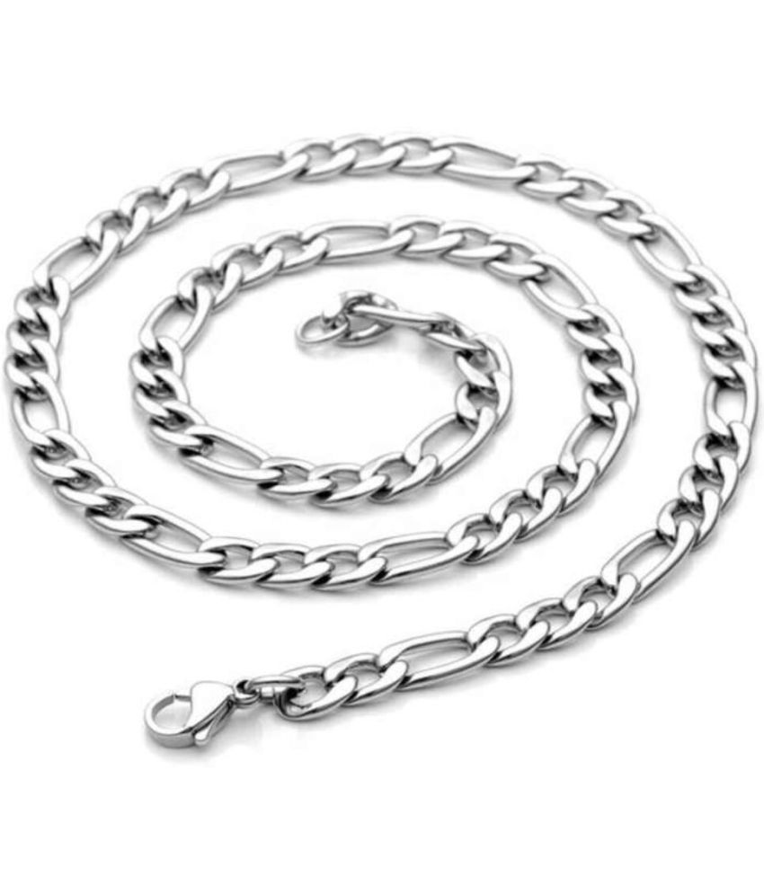     			db enbloc Rhodium Plated Chain ( Set of 1 )