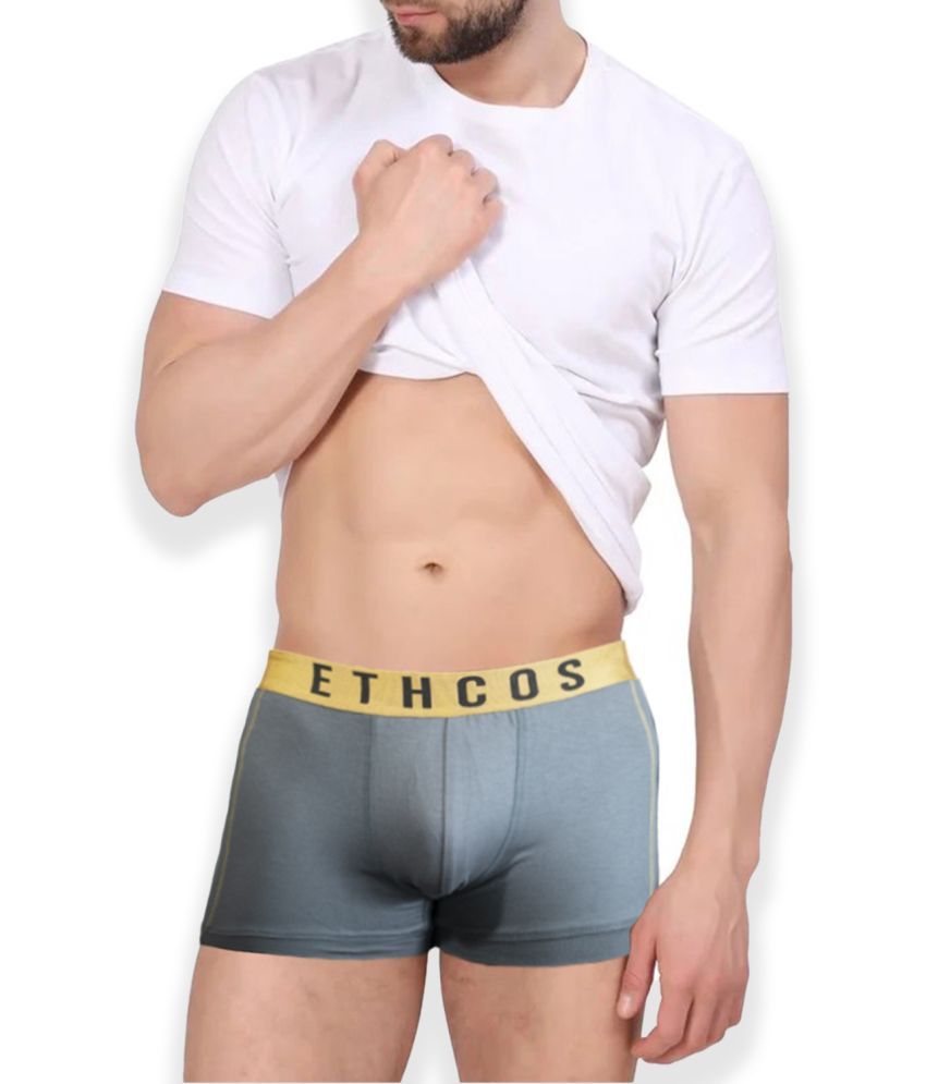     			ETHCOS Pack of 1 Modal Trunks For Men's ( Grey )