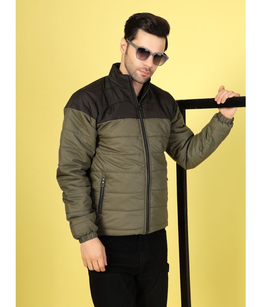     			Rigo Polyester Men's Puffer Jacket - Olive ( Pack of 1 )