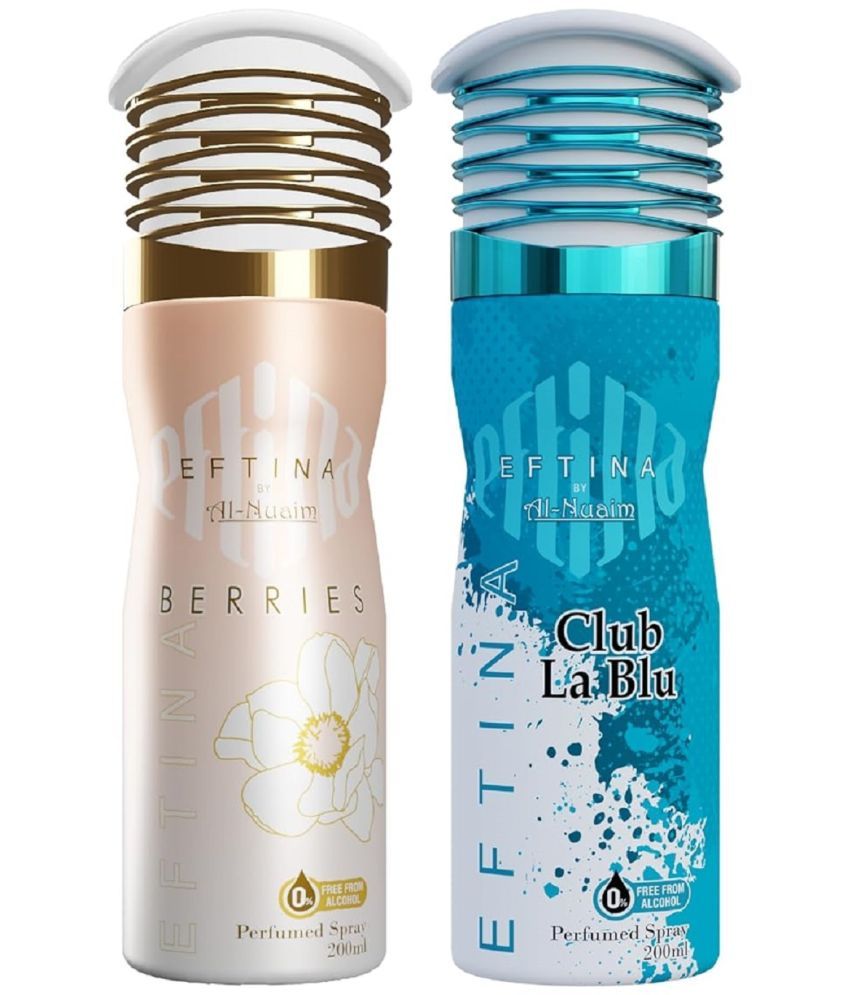     			Al-Nuaim Berries & Club La Blu Deodorant Spray for Unisex 400 ml ( Pack of 2 )