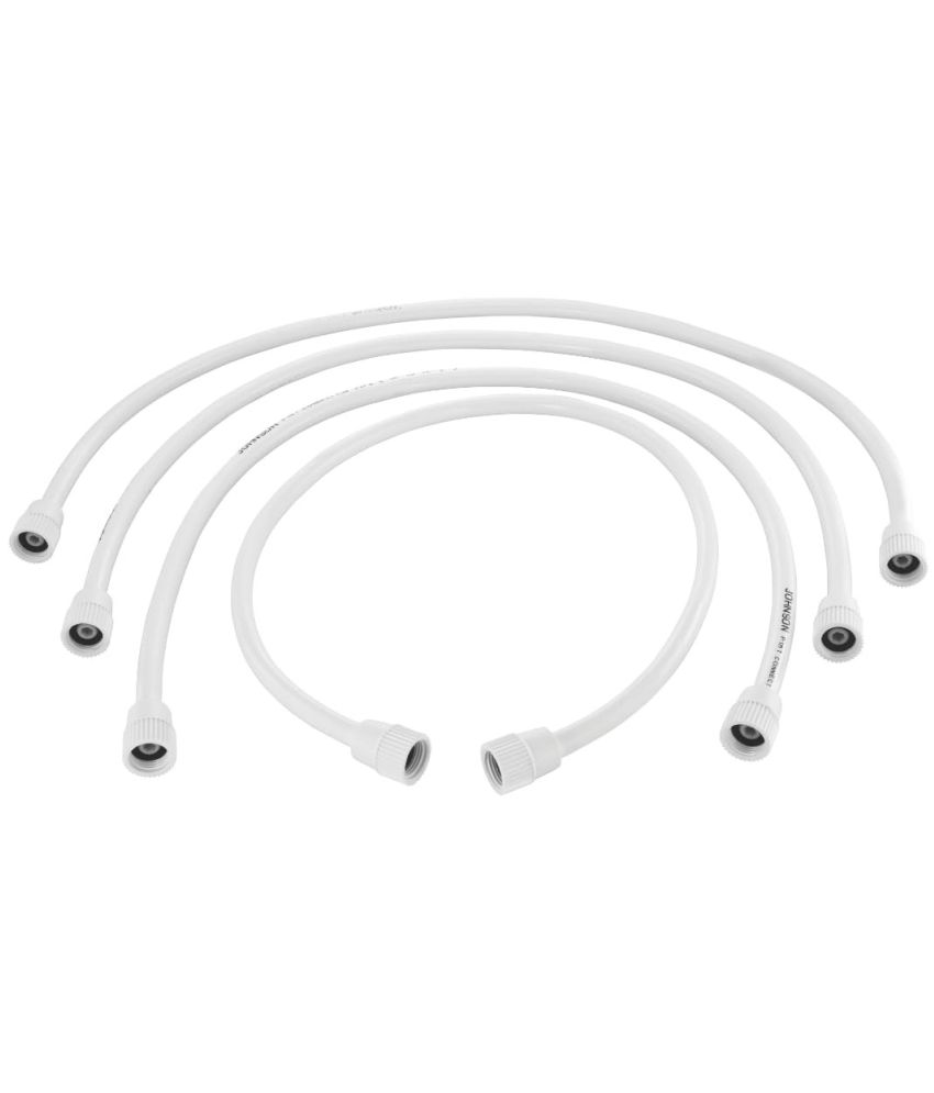     			BATHBLISS 30" Inches Connection Pipe | Ptmt Heavy Duty Connection Pipe | Suitable For Geysers, Countertop Faucets/Water Taps | (Set Of 4), White