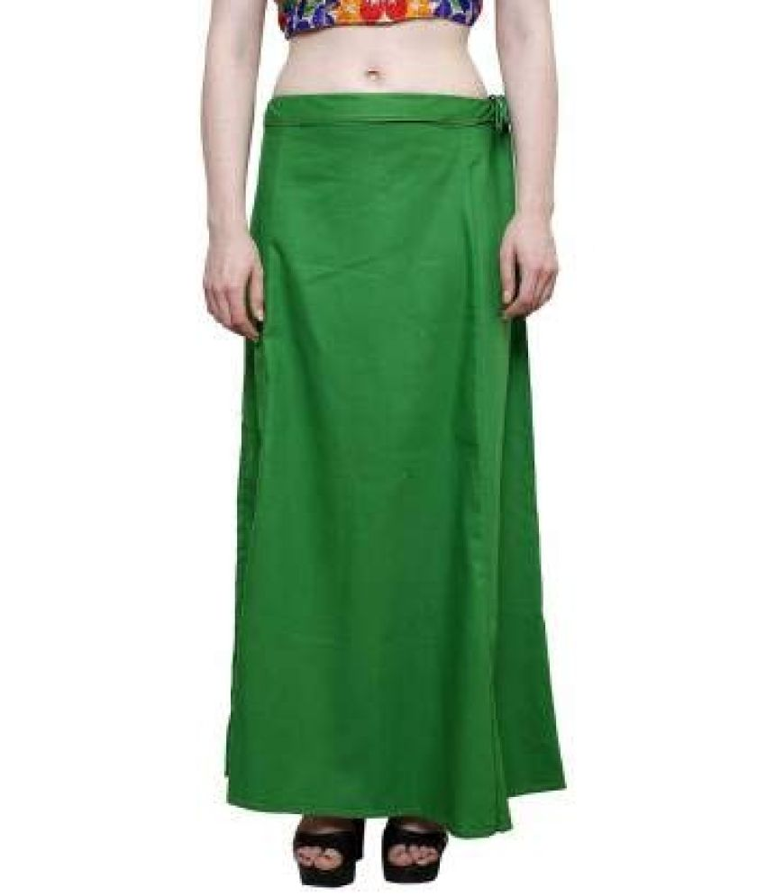     			D1 DIFFERENT ONE Green Cotton Petticoat - Single