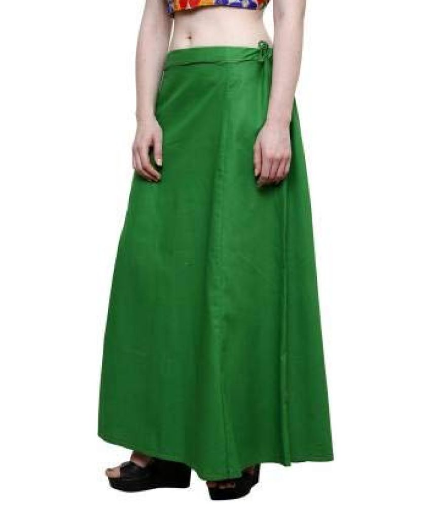     			D1 DIFFERENT ONE Green Cotton Petticoat - Single