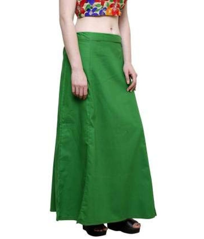     			D1 DIFFERENT ONE Green Cotton Petticoat - Single