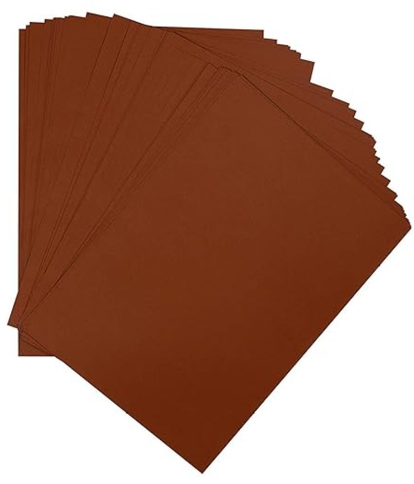     			Eclet A3 Color Paper 60 Sheets (BROWN) Premium Colour 180 GSM Pack for Copy Printing, DIY Art & Craft, Projects, Decoration, Other Office Printing.