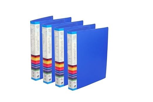     			Eclet Blue Clip File ( Pack of 4 )