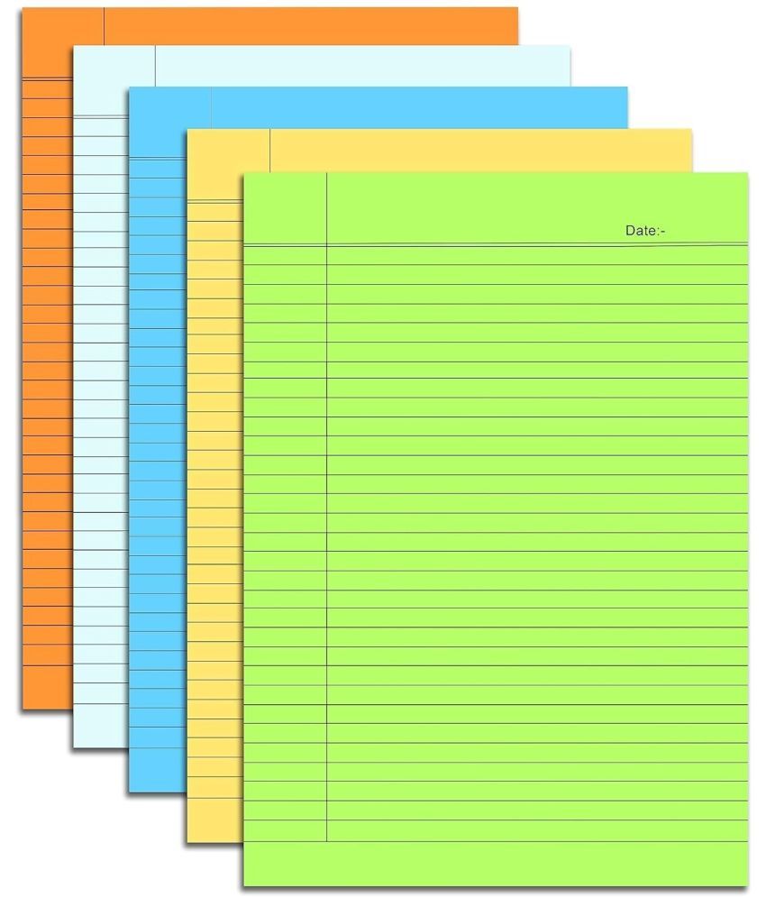     			Freedy A4 Size one Side Ruled coloured Sheet (Pack of 60 sheets) for Project/Assignment/Practical/Homework(A4-40 Sheet OSR coloured) PACK OF 40 SHEET