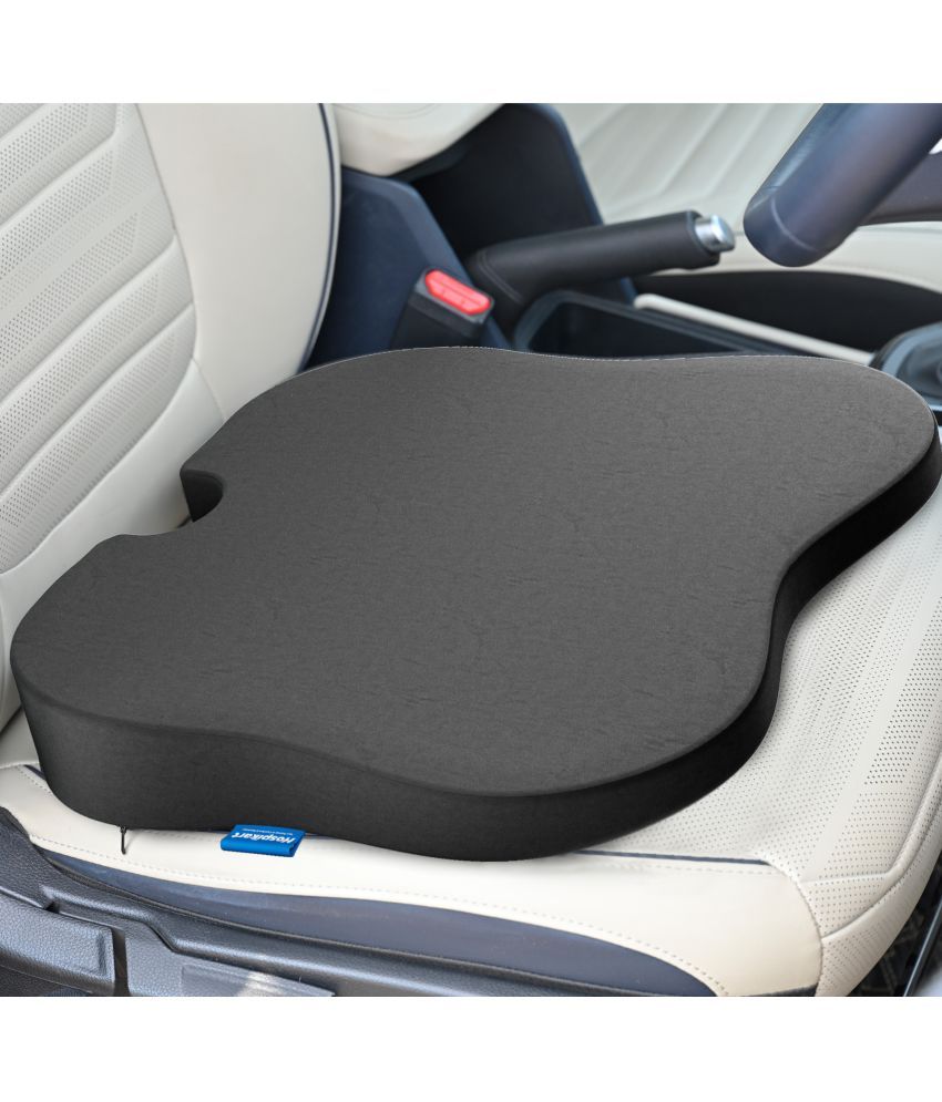     			HOSPIKART Memory Foam Car Seat Cushion for Long and Daily Commute for Back, Tailbone & Sciatica Pain (Grey)