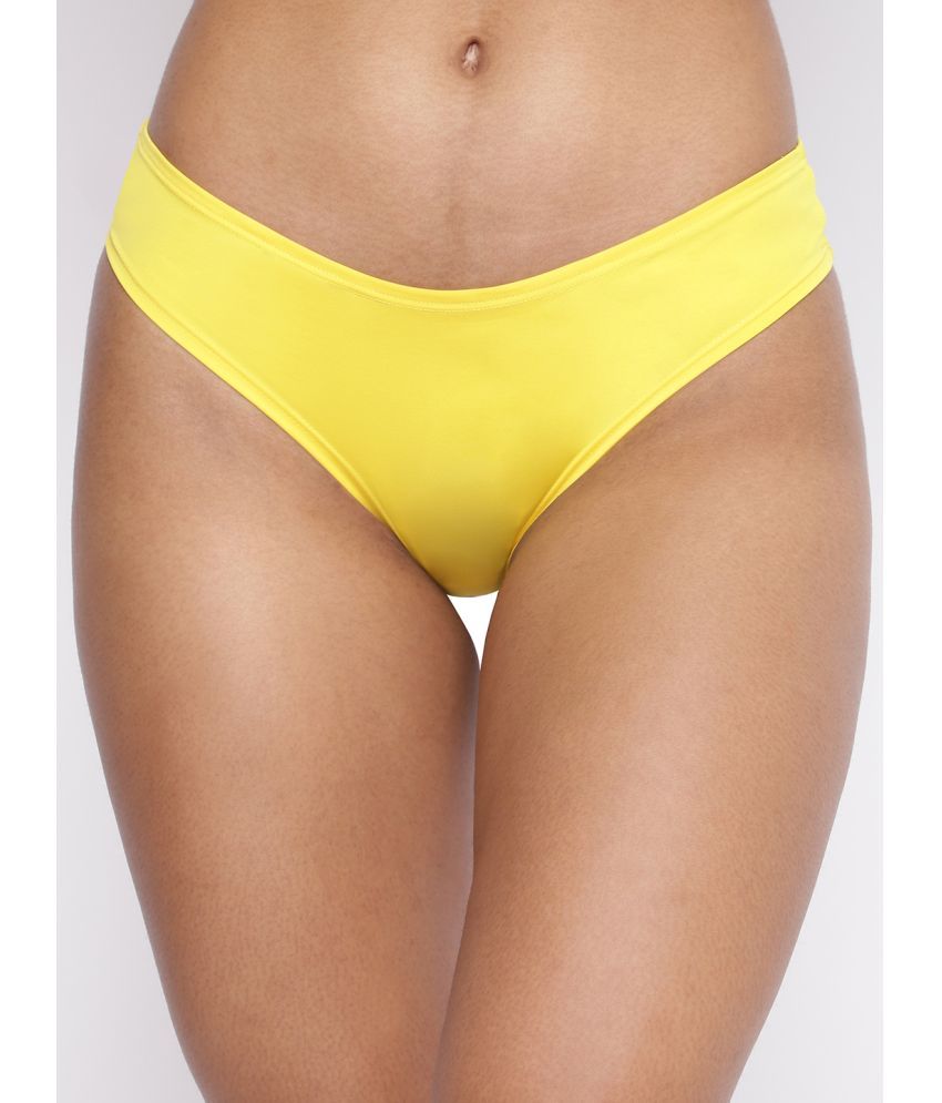     			La Intimo Pack of 1 Polyester Briefs For Women ( Yellow )