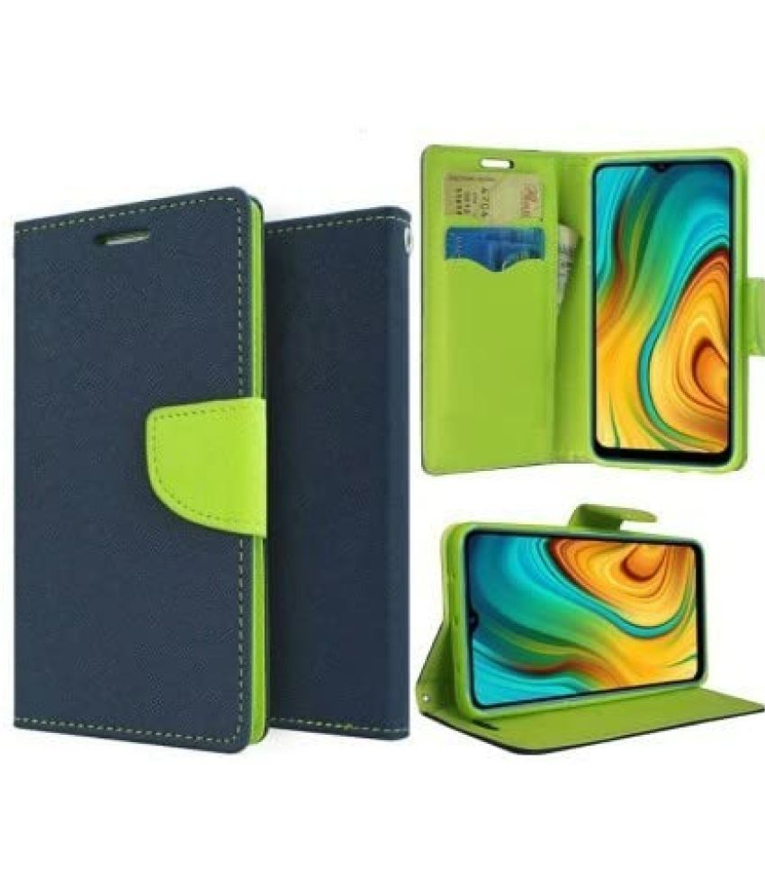     			Masque Green Flip Cover Artificial Leather Compatible For Xiaomi Redmi 7 ( Pack of 1 )