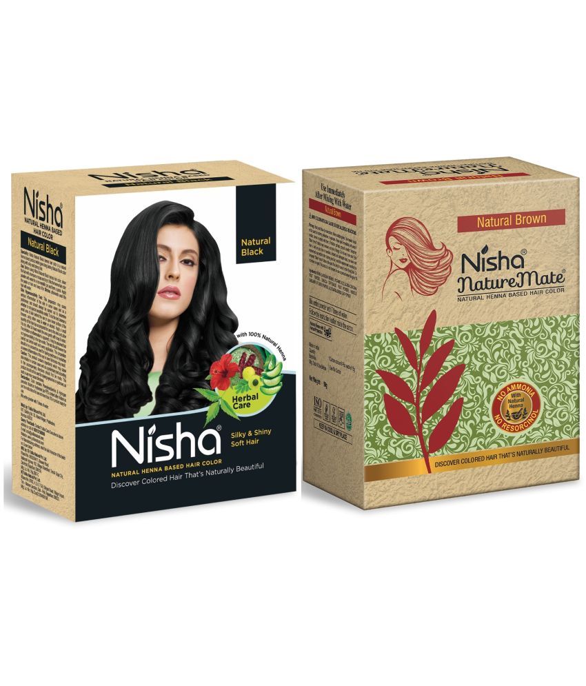     			Nisha Henna Based Color Ammonia Free Permanent Hair Color 150 g Black