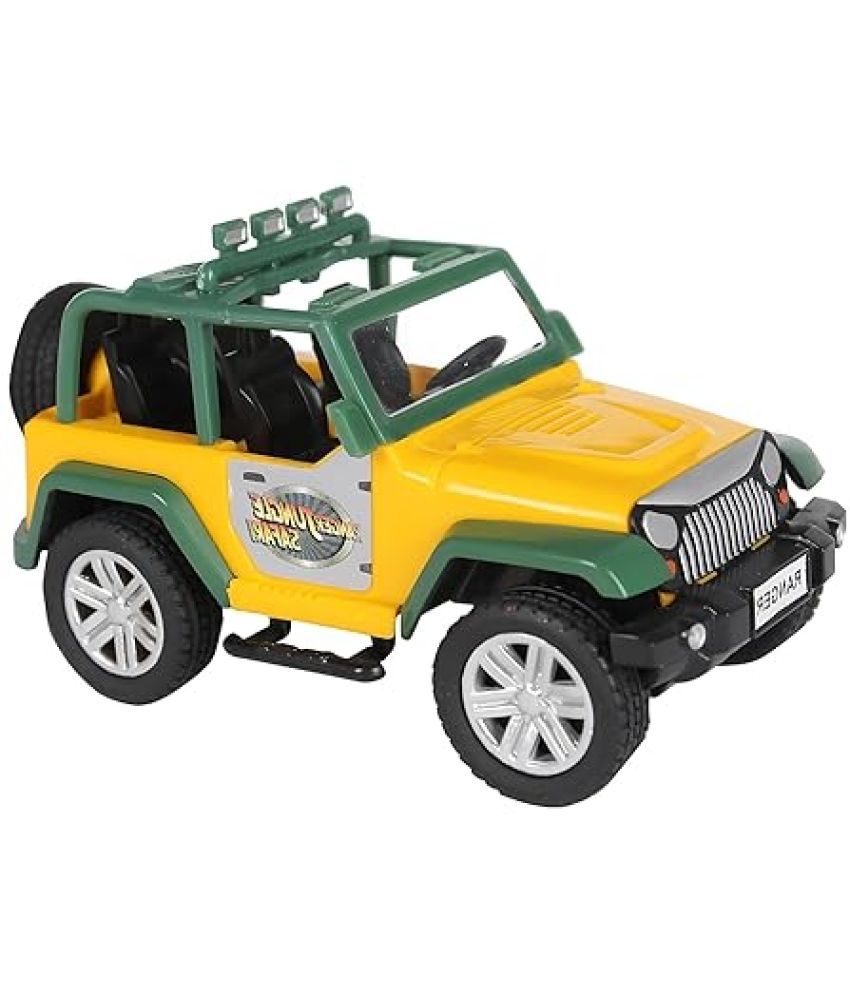     			Ranger Jungle Safari/Police Toy Car Made Of Non Toxic Plastic Safari Toy Police Jeep Pull Back Action Excellent Body Graphics.