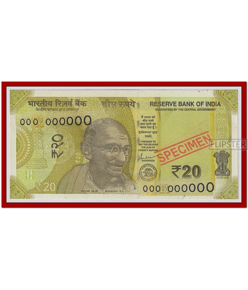     			**SPECIMEN** Latest 20 Rupees, old Note Collection